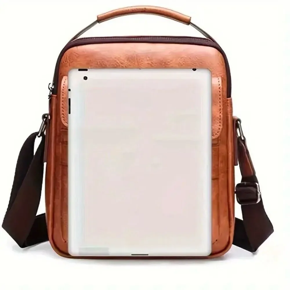 NWT 2 Pc Carlkimu Bag & Wallet Set Vintage Tan Camel Shoulder Multi-Pocket Bag